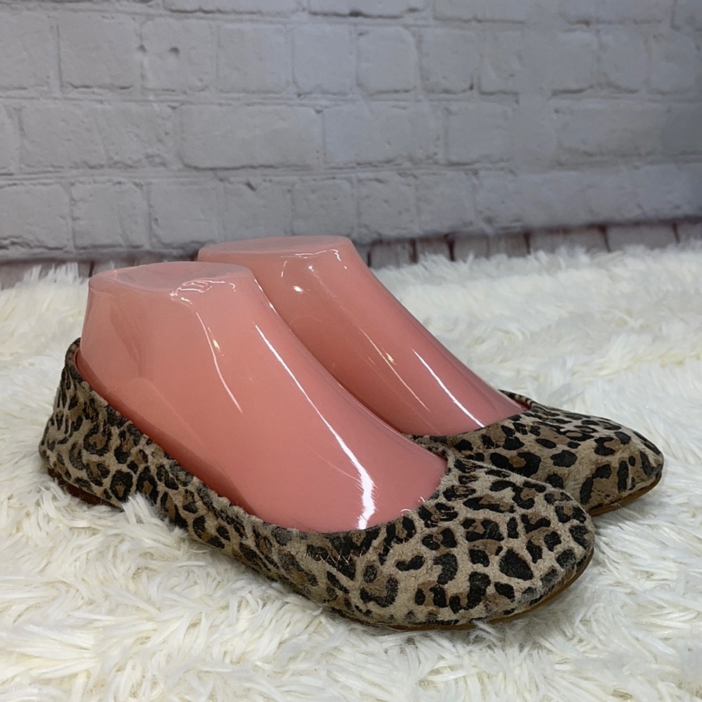 Lucky Brand animal print ballet flats size 6.5. Gently used and in GUC.